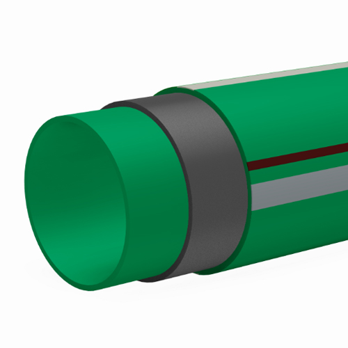 PP-RCT Druckrohr CLIMATEC, grün, Lieferlänge 4000 mm
